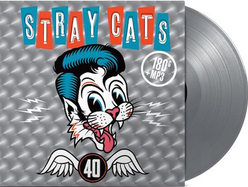 Stray Cats ,The - 40 ( Ltd Black Vinyl , Gatefold Sleeve )